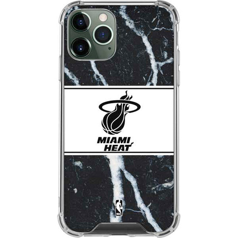 NBA Miami Heat Marble iPhone 12 Pro Clear Case