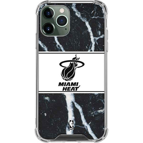 NBA Miami Heat Marble iPhone 12 Pro Max Clear Case