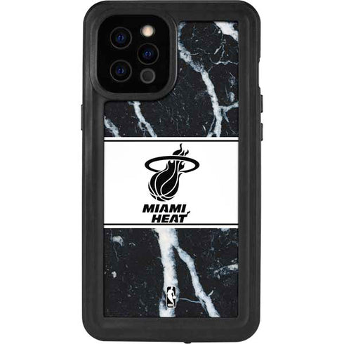 NBA Miami Heat Marble iPhone 12 Pro Max Waterproof Case