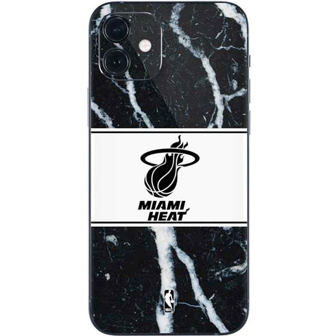 NBA Miami Heat Marble iPhone 12 Skin