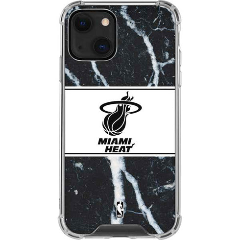 NBA Miami Heat Marble iPhone 13 Clear Case