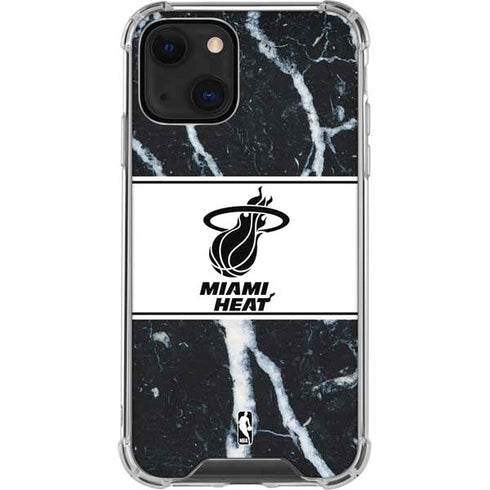 NBA Miami Heat Marble iPhone 13 Mini Clear Case