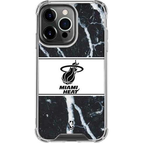 NBA Miami Heat Marble iPhone 13 Pro Clear Case