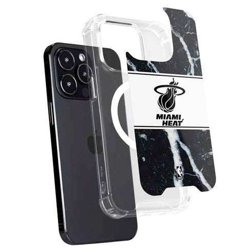 NBA Miami Heat Marble iPhone 13 Pro Max MagSafe Case