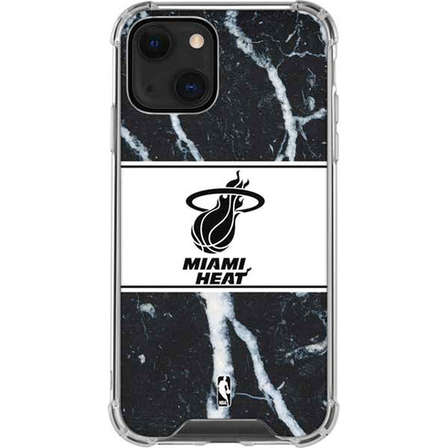 NBA Miami Heat Marble iPhone 14 Clear Case