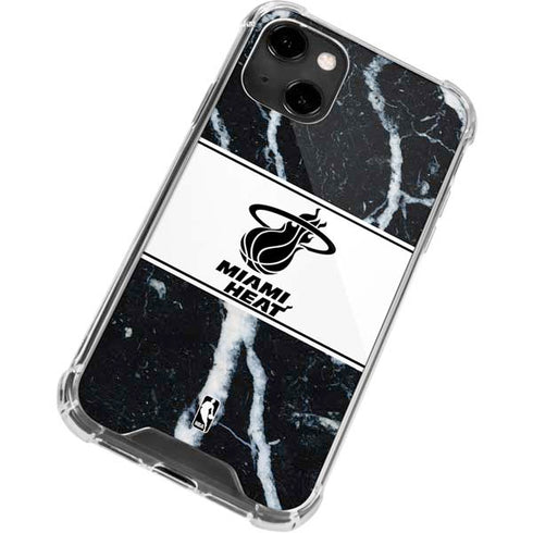 NBA Miami Heat Marble iPhone 14 Clear Case