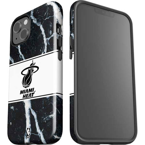 NBA Miami Heat Marble iPhone 14 Plus Impact Case