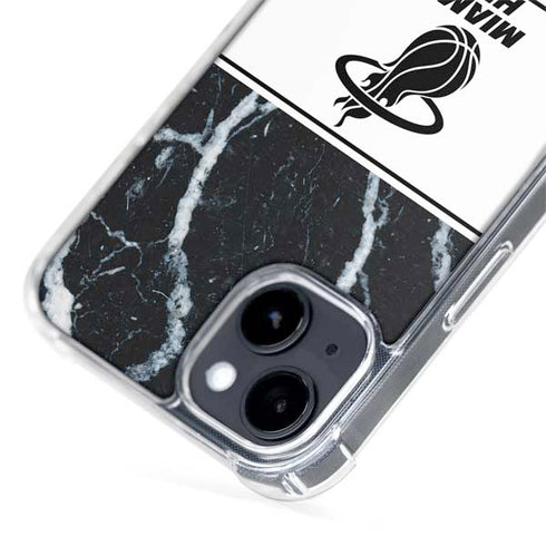 NBA Miami Heat Marble iPhone 15 Plus MagSafe Case