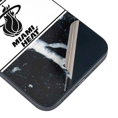 NBA Miami Heat Marble iPhone 15 Plus Skin