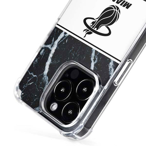 NBA Miami Heat Marble iPhone 15 Pro MagSafe Case