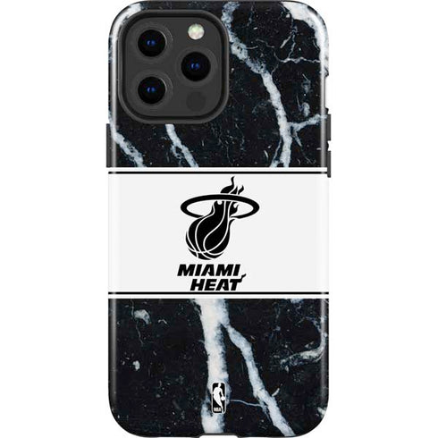 NBA Miami Heat Marble iPhone 15 Pro Max Impact Case