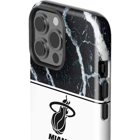 NBA Miami Heat Marble iPhone 15 Pro Max Impact Case