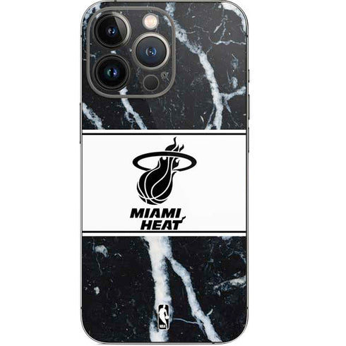 NBA Miami Heat Marble iPhone 15 Pro Skin
