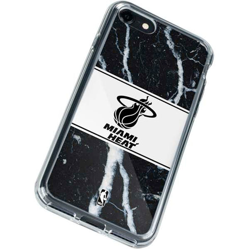 NBA Miami Heat Marble iPhone SE (2nd & 3rd Gen) Clear Case