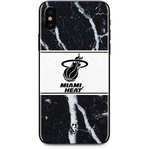 NBA Miami Heat Marble iPhone X Skin