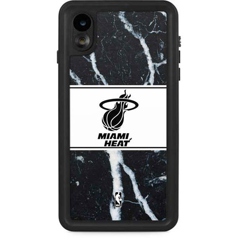 NBA Miami Heat Marble iPhone XR Waterproof Case