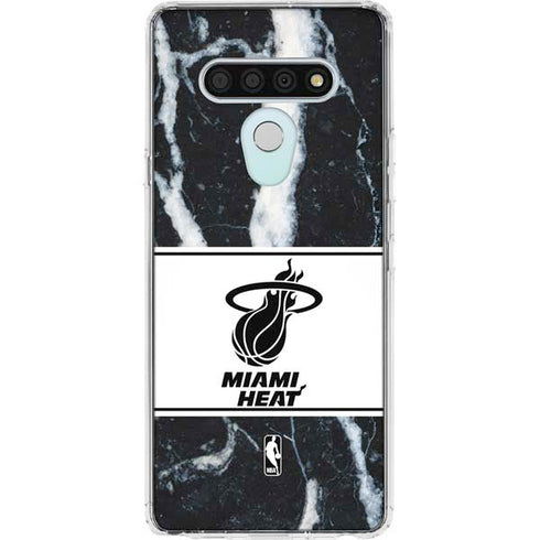 NBA Miami Heat Marble LG Stylo 6 Clear Case