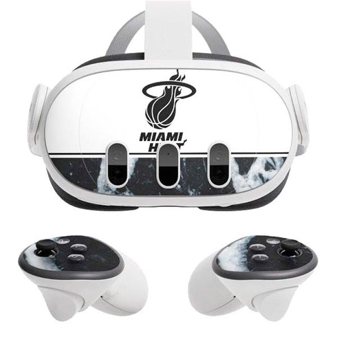 NBA Miami Heat Marble Meta Quest 3 Skin