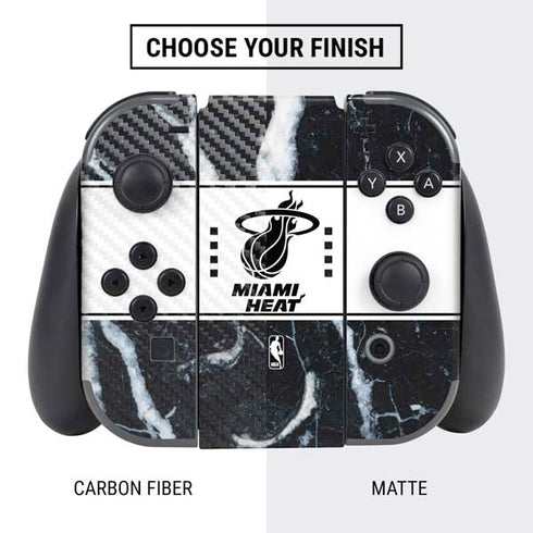 NBA Miami Heat Marble Nintendo Switch Bundle Skin