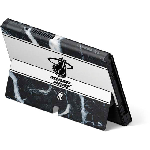NBA Miami Heat Marble Nintendo Switch OLED (2021) Skin