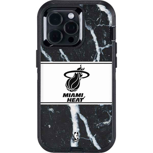 NBA Miami Heat Marble Otterbox Defender iPhone Skin