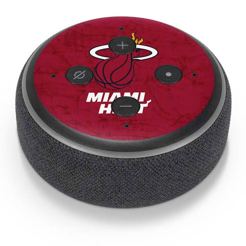NBA Miami Heat Red Primary Logo Amazon Echo Dot Skin