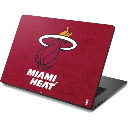 NBA Miami Heat Red Primary Logo Dell Chromebook Skin