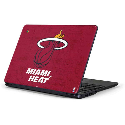 NBA Miami Heat Red Primary Logo Samsung Chromebook Skin