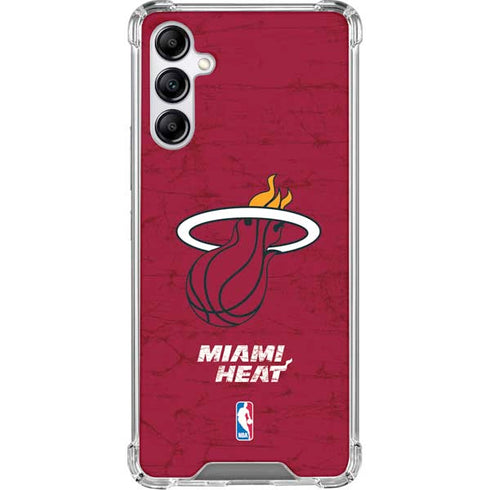 NBA Miami Heat Red Primary Logo Galaxy A15 5G Clear Case