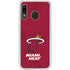 NBA Miami Heat Red Primary Logo Galaxy A20 Clear Case