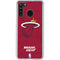 NBA Miami Heat Red Primary Logo Galaxy A21 Clear Case