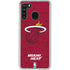 NBA Miami Heat Red Primary Logo Galaxy A21 Clear Case