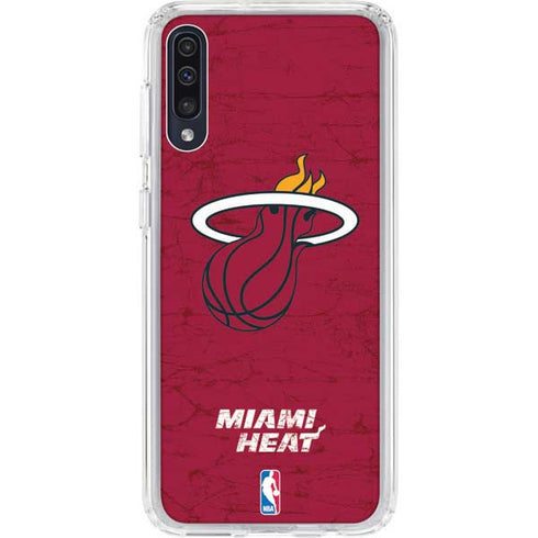 NBA Miami Heat Red Primary Logo Galaxy A50 Clear Case
