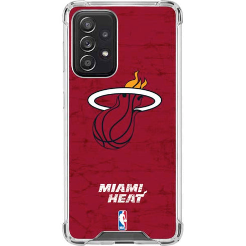 NBA Miami Heat Red Primary Logo Galaxy A52 5G Clear Case