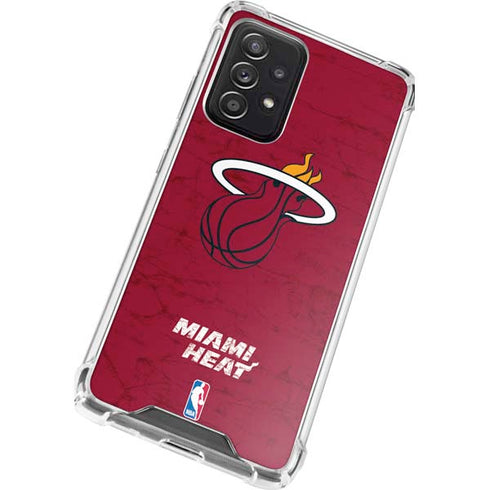 NBA Miami Heat Red Primary Logo Galaxy A52 5G Clear Case