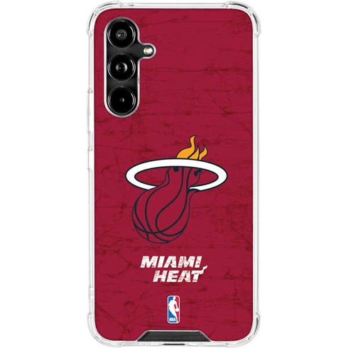 NBA Miami Heat Red Primary Logo Galaxy A54 5G Clear Case