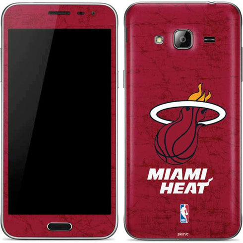 NBA Miami Heat Red Primary Logo Galaxy J3 Skin