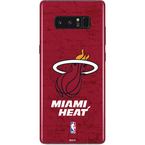 NBA Miami Heat Red Primary Logo Galaxy Note 8 Skin