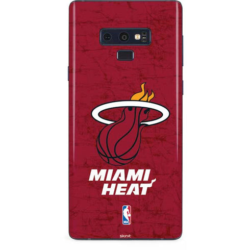 NBA Miami Heat Red Primary Logo Galaxy Note 9 Skin