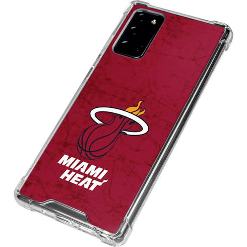 NBA Miami Heat Red Primary Logo Galaxy Note20 5G Clear Case