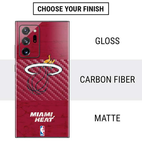 NBA Miami Heat Red Primary Logo Galaxy Note20 Ultra 5G Skin