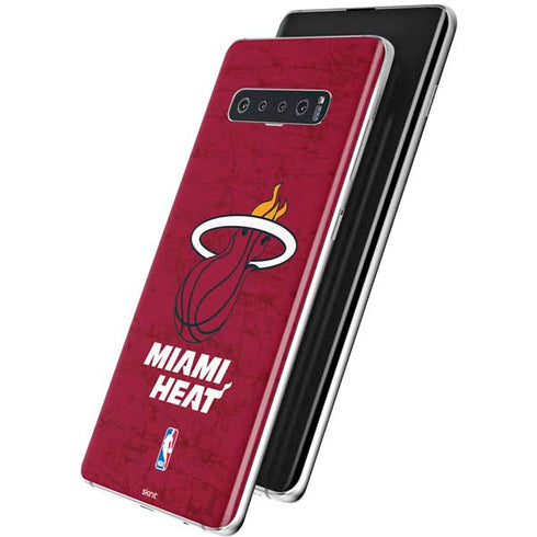 NBA Miami Heat Red Primary Logo Galaxy S10 Plus Skin