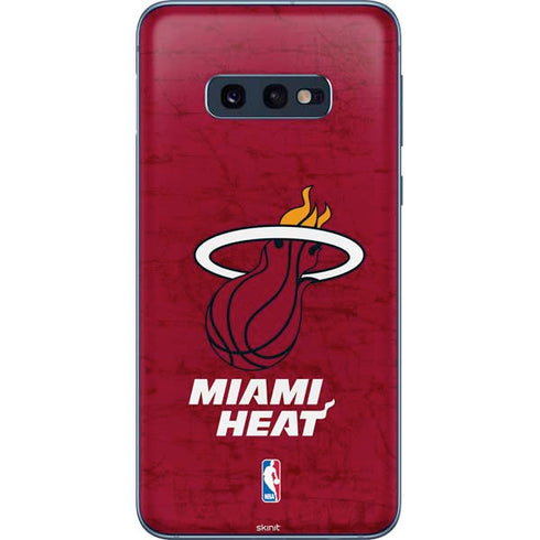 NBA Miami Heat Red Primary Logo Galaxy S10e Skin