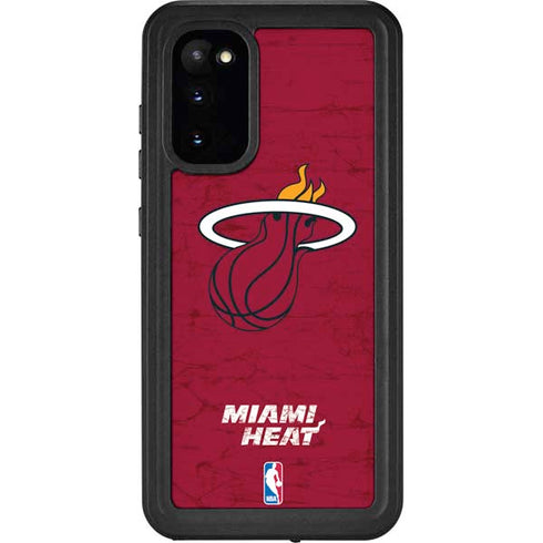 NBA Miami Heat Red Primary Logo Galaxy S20 Waterproof Case