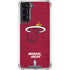 NBA Miami Heat Red Primary Logo Galaxy S21 5G Clear Case