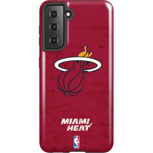 NBA Miami Heat Red Primary Logo Galaxy S21 5G Pro Case