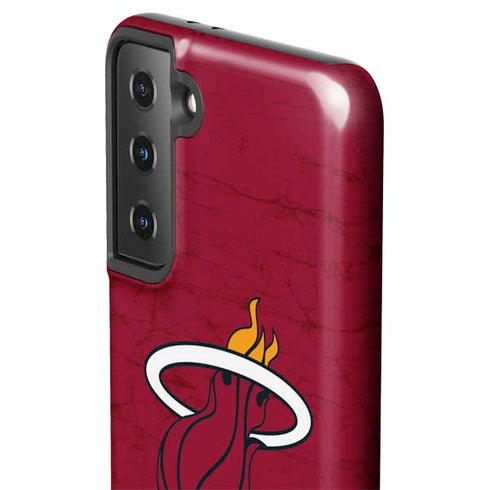 NBA Miami Heat Red Primary Logo Galaxy S21 FE Pro Case