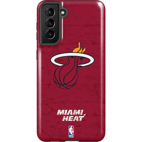 NBA Miami Heat Red Primary Logo Galaxy S21 Plus 5G Pro Case