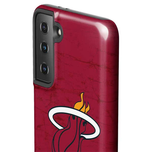 NBA Miami Heat Red Primary Logo Galaxy S21 Plus 5G Pro Case