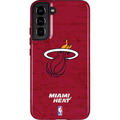NBA Miami Heat Red Primary Logo Galaxy S22 Plus Pro Case
